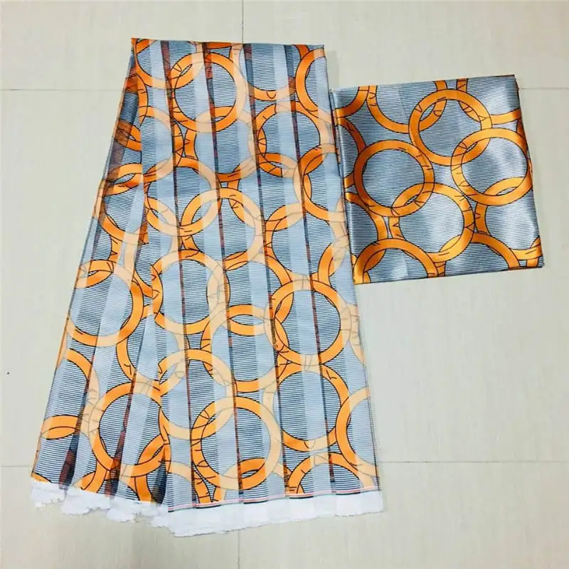 Tissu Satin Soie Motif Wax Africain - Coupon Haute Couture – Image 10