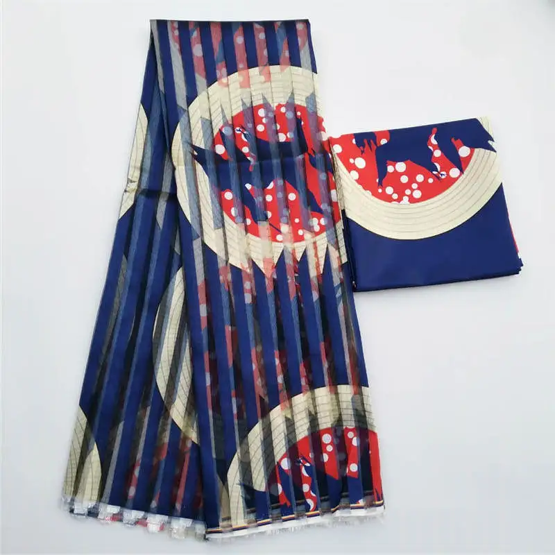 Tissu Satin Soie Motif Wax Africain - Coupon Haute Couture – Image 2