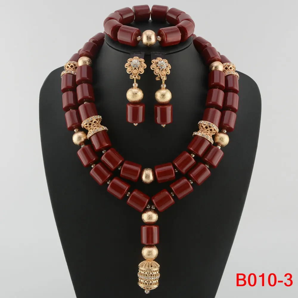 Parure de Bijoux Africains Traditionnels en Perles - Collier Multirang, Bracelet & Boucles d'Oreilles pour Mariage et Cérémonie – Image 10