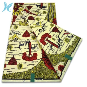 Pagne Wax Hollandais Ankara 100% Coton Premium - Tissu Africain Véritable 6 Yards pour Robes & Tenues de Fête