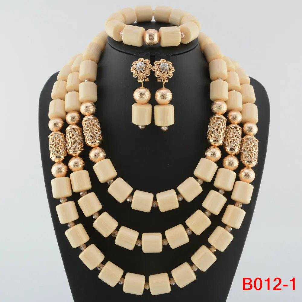 Parure de Bijoux Africains Traditionnels en Perles - Collier Multirang, Bracelet & Boucles d'Oreilles pour Mariage et Cérémonie – Image 20