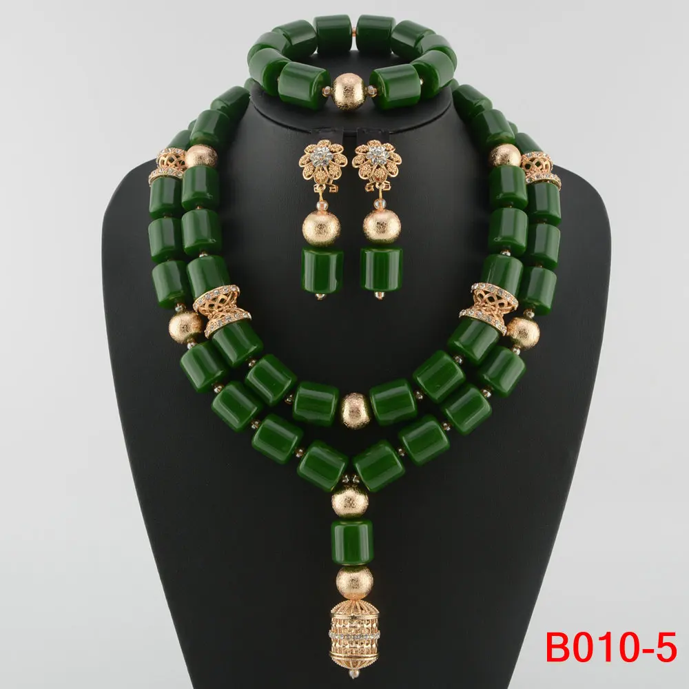 Parure de Bijoux Africains Traditionnels en Perles - Collier Multirang, Bracelet & Boucles d'Oreilles pour Mariage et Cérémonie – Image 8