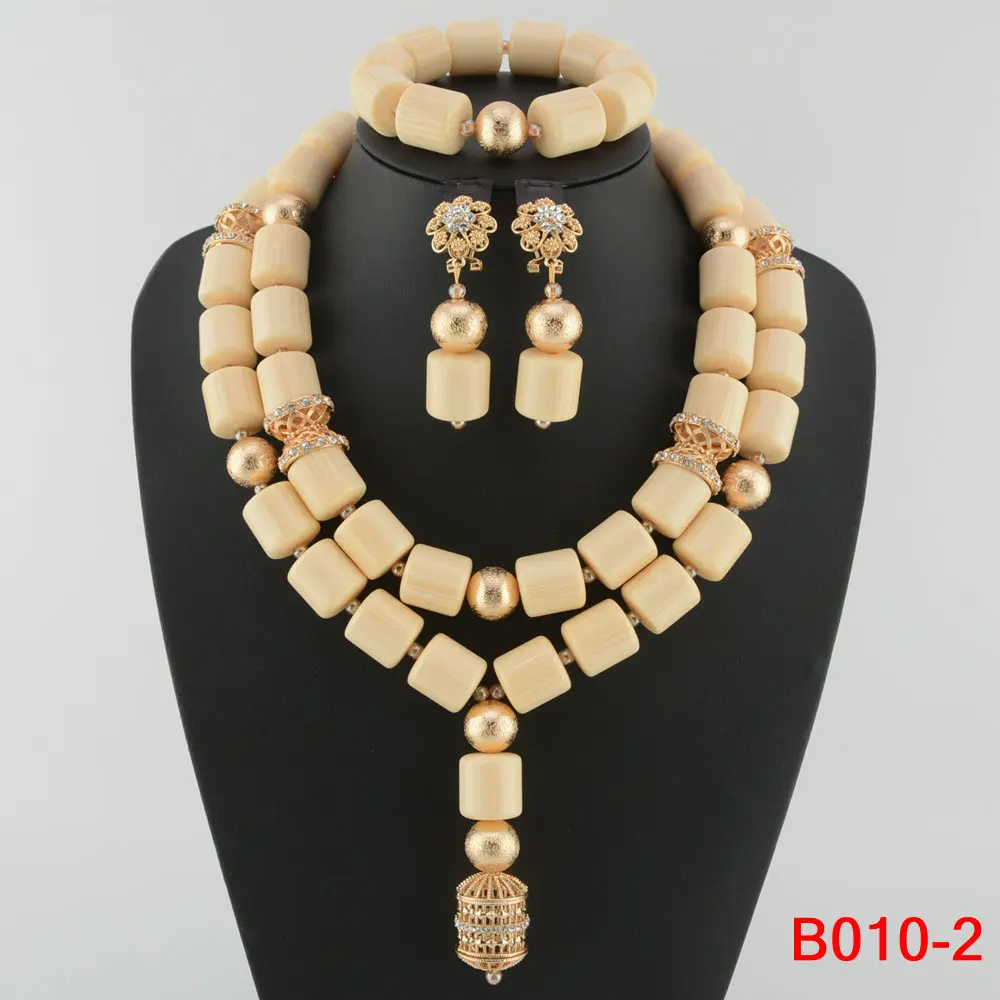 Parure de Bijoux Africains Traditionnels en Perles - Collier Multirang, Bracelet & Boucles d'Oreilles pour Mariage et Cérémonie – Image 11