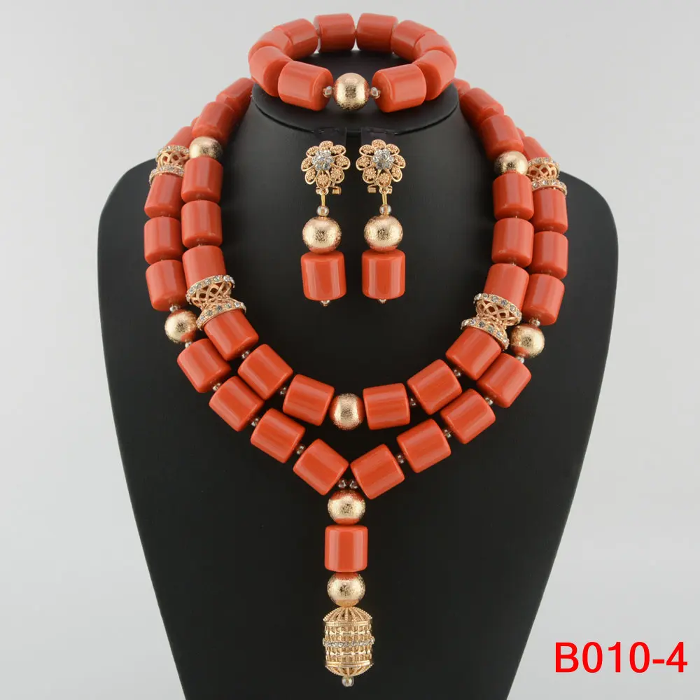 Parure de Bijoux Africains Traditionnels en Perles - Collier Multirang, Bracelet & Boucles d'Oreilles pour Mariage et Cérémonie – Image 9