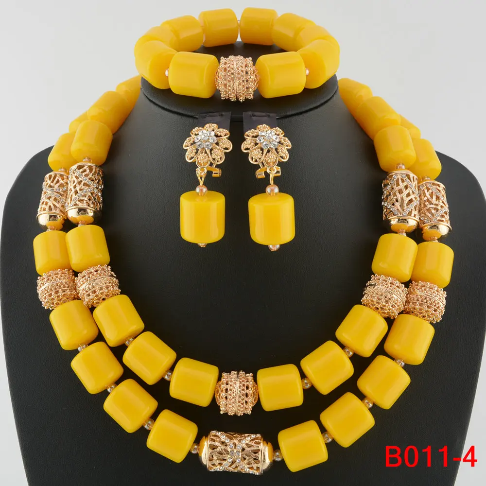 Parure de Bijoux Africains Traditionnels en Perles - Collier Multirang, Bracelet & Boucles d'Oreilles pour Mariage et Cérémonie – Image 23