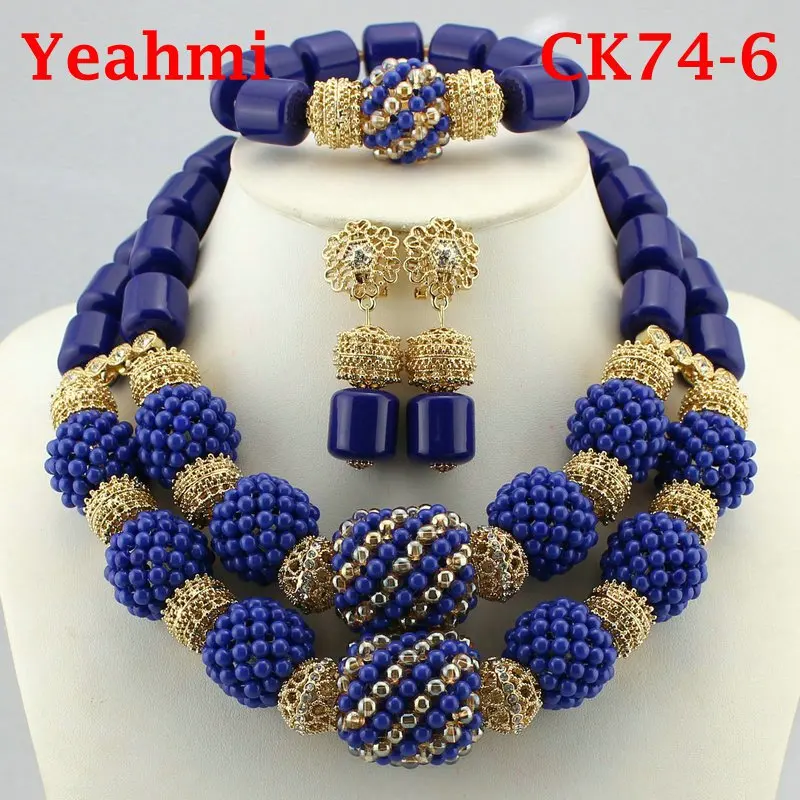 Parure de Bijoux Africains Traditionnels en Perles - Collier Multirang, Bracelet & Boucles d'Oreilles pour Mariage et Cérémonie – Image 6