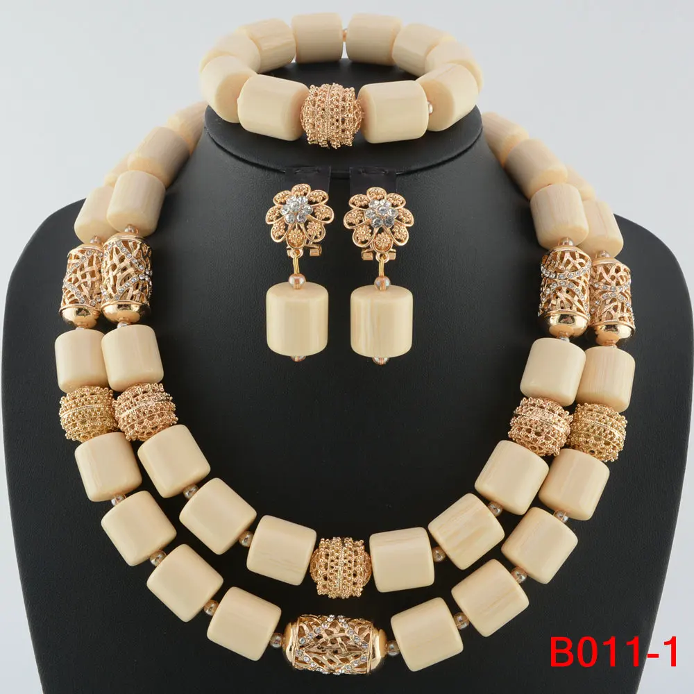 Parure de Bijoux Africains Traditionnels en Perles - Collier Multirang, Bracelet & Boucles d'Oreilles pour Mariage et Cérémonie – Image 7