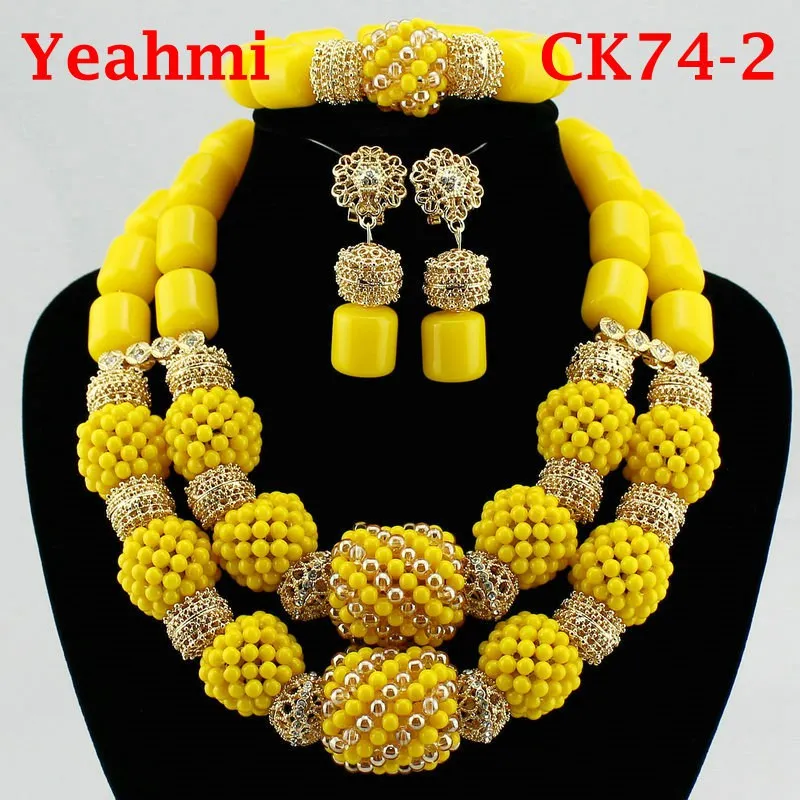 Parure de Bijoux Africains Traditionnels en Perles - Collier Multirang, Bracelet & Boucles d'Oreilles pour Mariage et Cérémonie – Image 4