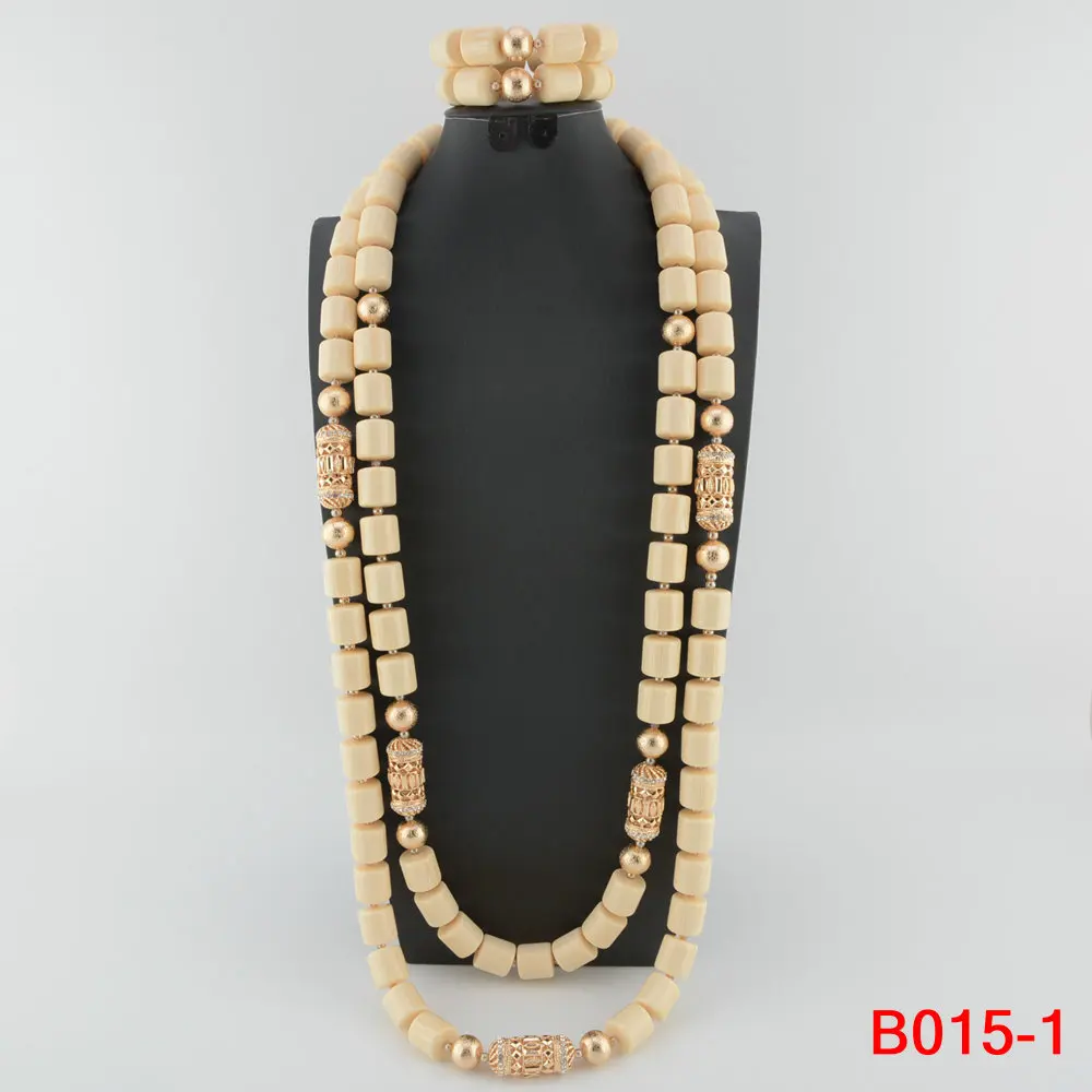 Parure de Bijoux Africains Traditionnels en Perles - Collier Multirang, Bracelet & Boucles d'Oreilles pour Mariage et Cérémonie – Image 18